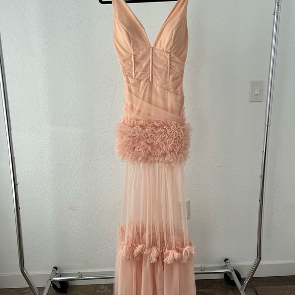 NWT Fashion Nova Look Worthy Maxi Dress Size Small Blush - Picture 4 of 16